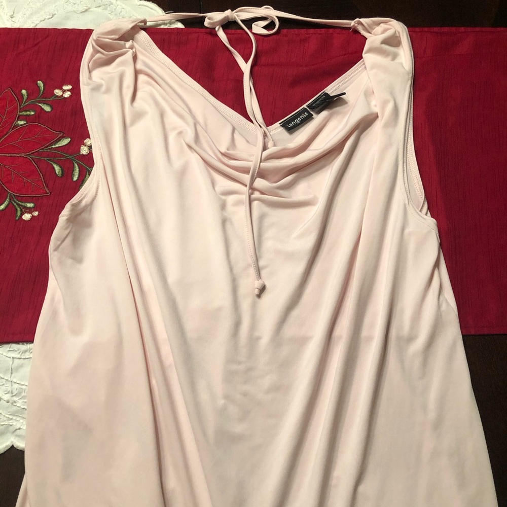 Baby pink Tangents silky stretchy tank size XXL